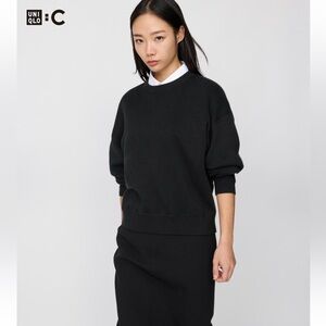 100% Cotton Uniqlo Crew Neck Sweater | Size M | Black